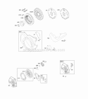 Blower Housing Flywheel Diagram and Parts List for 127332-0133-B8  Briggs and Stratton Engine